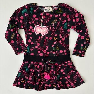 Mim-pi Toddler Girl Long Sleeve Drop Waist Dress Size 104/4 Y